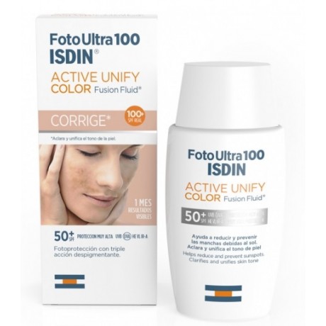 FOTOULTRA100 ISDIN ACTIVE UNIFY FUSION FLUID SPF100+ CORRIGE